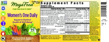 MegaFood Women's One Daily - multivitamin mineral supplement