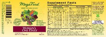 MegaFood Women's One Daily - supplement