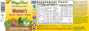 MegaFood Women's - whole food multivitamin mineral supplement