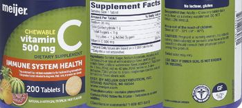 Meijer Chewable Vitamin C 500 mg - supplement