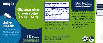 Meijer Glucosamine Chondroitin 1500 mg / 1200 mg - supplement