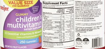 Meijer Gummy Children's Multivitamin Assorted Fruit Flavors - supplement