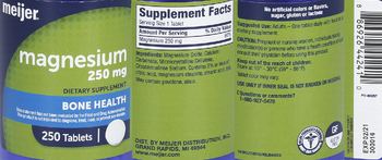 Meijer Magnesium 250 mg - supplement