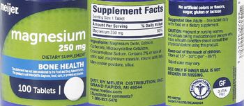 Meijer Magnesium 250 mg - supplement