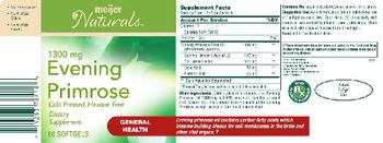 Meijer Naturals 1300 mg Evening Primrose - supplement
