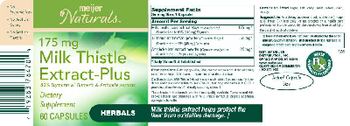 Meijer Naturals 175 mg Milk Thistle Extract-Plus - supplement
