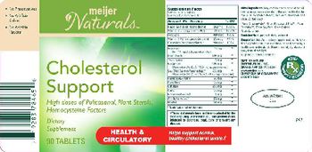 Meijer Naturals Cholesterol Support - supplement