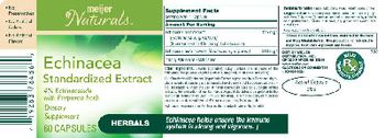 Meijer Naturals Echinacea Standardized Extract - supplement