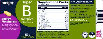 Meijer Super B Complex with Vitamin C - supplement
