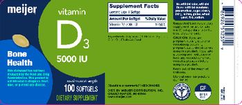 Meijer Vitamin D3 5000 IU - supplement