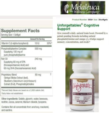 Melaleuca Unforgettables - supplement