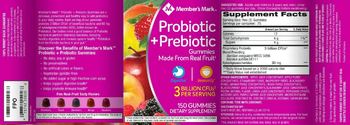 Member's Mark Probiotic + Prebiotic Gummies - supplement