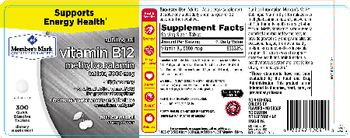 Member's Mark Sublingual Vitamin B12 Methylcobalamin Tablets, 5000 mcg Cherry Flavor - supplement