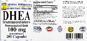 Mental Refreshment DHEA 100 mg - supplement