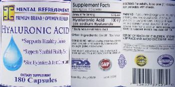 Mental Refreshment Hyaluronic Acid - supplement
