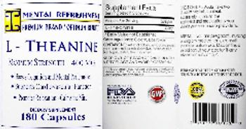 Mental Refreshment L-Theanine 400 mg - supplement