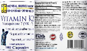 Mental Refreshment Vitamin K2 - supplement