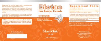 Merry Clinic Biotae - chinese herbal supplement