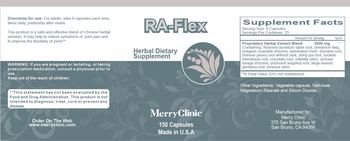 Merry Clinic RA-Flex - herbal supplement