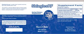 Merry Clinic ShinglesRF - herbal supplement