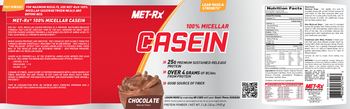 MET-Rx 100% Micellar Casein Chocolate - protein powder