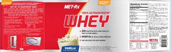 MET-Rx 100% Ultramyosyn Whey Vanilla - supplement