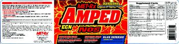 MET-Rx Amped ECN NOS Blue Inferno Drink Mix - supplement