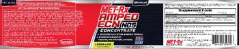 MET-Rx Amped ECN NOS Concentrate Lemon-Lime - supplement