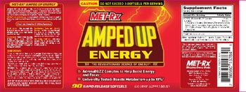 MET-Rx Amped Up Energy - supplement