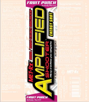 MET-Rx Amplified Shooter Fruit Punch - supplement