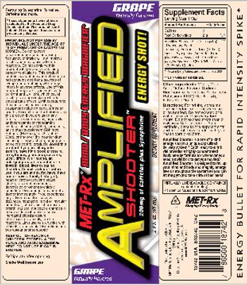 MET-Rx Amplified Shooter Grape - supplement
