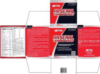 MET-Rx Arsenal Training Packs - supplement
