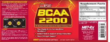 MET-Rx BCAA 2200 - supplement