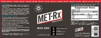 MET-Rx BCAA 5000 Unflavored - supplement powder