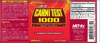 MET-Rx Carni Test 1000 - supplement