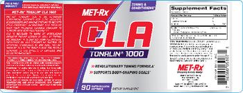 MET-Rx CLA Tonalin 1000 mg - supplement