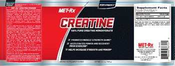 MET-Rx Creatine - supplement powder