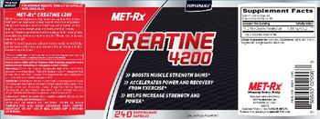 MET-Rx Creatine 4200 - supplement