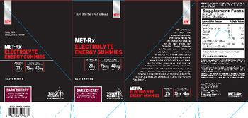 MET-Rx Electrolyte Energy Gummies Dark Cherry - supplement