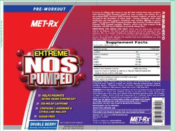 MET-Rx Extreme NOS Pumped Double Berry - supplement