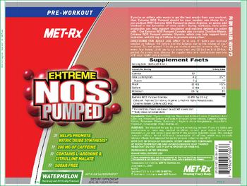 MET-Rx Extreme NOS Pumped Watermelon - supplement