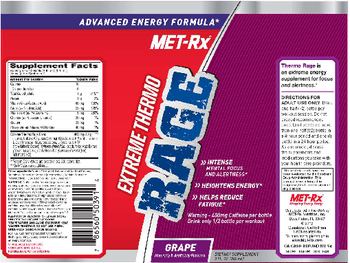 MET-Rx Extreme Themo Rage Grape - supplement