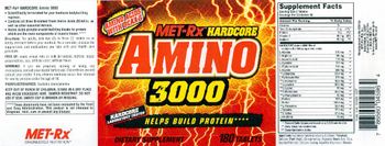 MET-Rx Hardcore Amino 3000 - supplement