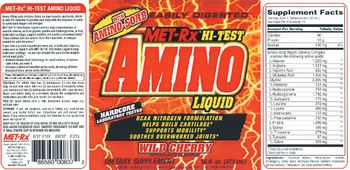 MET-Rx Hi-Test Amino Liquid Wild Cherry - supplement