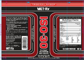 MET-Rx ISO-30 Tropical Punch - 