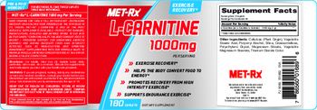 MET-Rx L-Carnitine 1000 mg - supplement