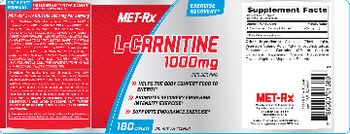 MET-Rx L-Carnitine 1000 mg - supplement