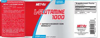 MET-Rx L-Glutamine 1000 - supplement