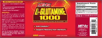 MET-Rx L-Glutamine 1000 - supplement