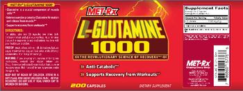 MET-Rx L-Glutamine 1000 - supplement